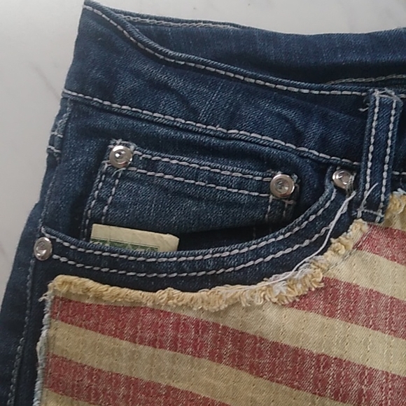 Rue 21 American Flag Denim Shorts - Picture 6 of 7